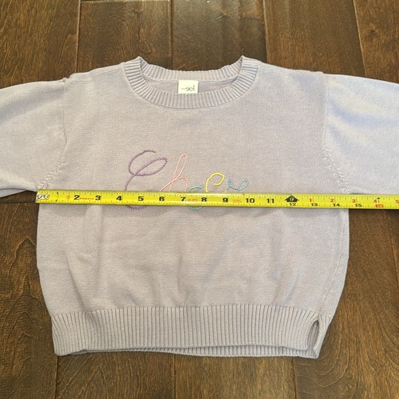 NWT Set Athletics Stella Sweater - Purple/Cheer size 7/8 price firm - Picture 4 of 6